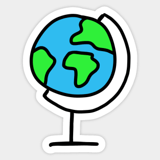 Cute Globe Sticker